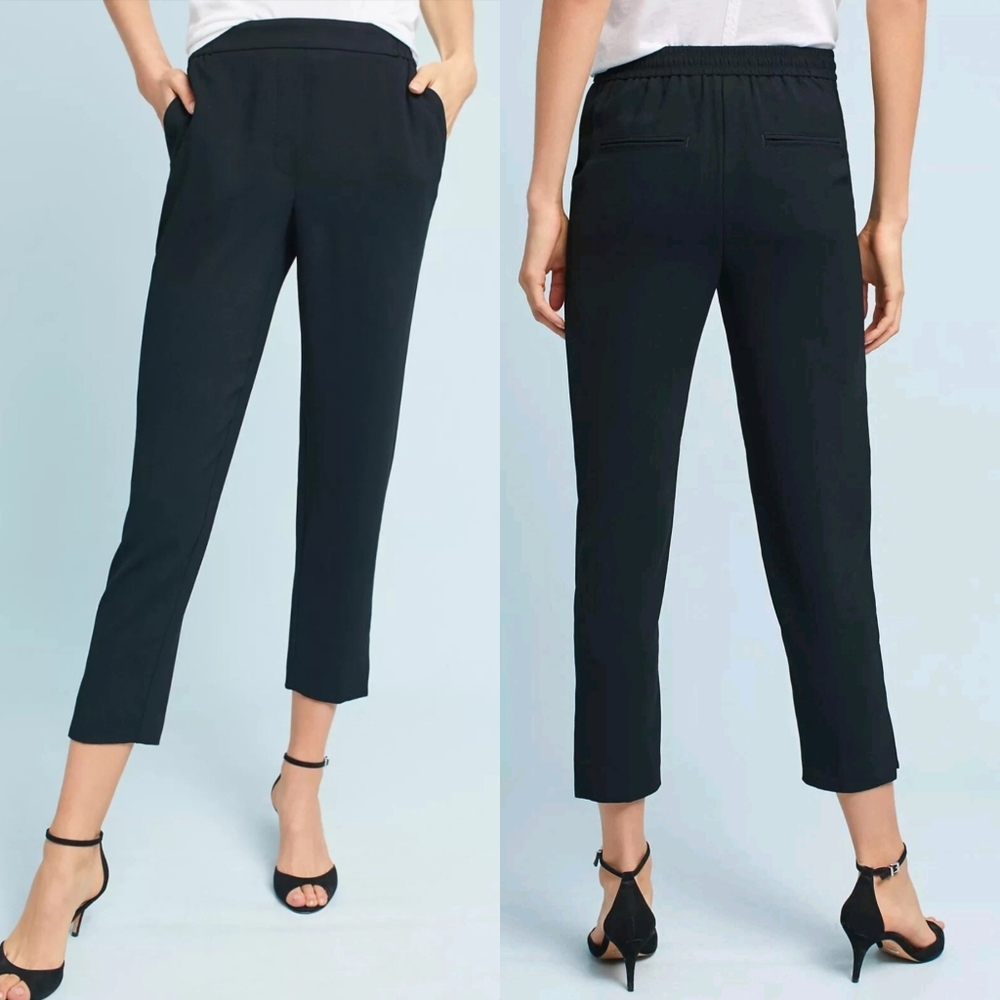 Anthropologie the Essential Pull On Trouser in Black